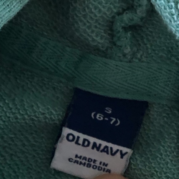 Old Navy teal lightweight zip up hoodie in size S (6/7) - Picture 2 of 4